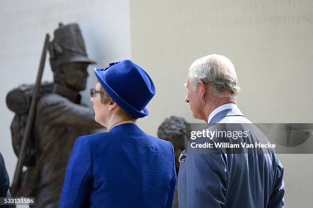 - Bicentenaire de la bataille de Waterloo: la Princesse Astrid assiste à l'inauguration de la Ferme d'Hougoumont en présence du Prince de Galles et...