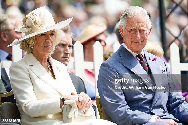 - Bicentenaire de la bataille de Waterloo: la Princesse Astrid assiste à l'inauguration de la Ferme d'Hougoumont en présence du Prince de Galles et...