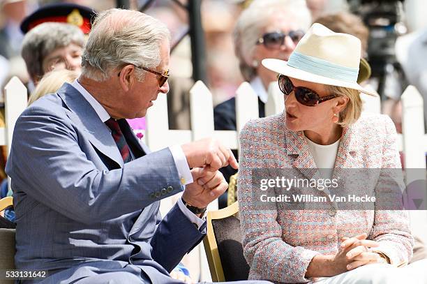 - Bicentenaire de la bataille de Waterloo: la Princesse Astrid assiste à l'inauguration de la Ferme d'Hougoumont en présence du Prince de Galles et...