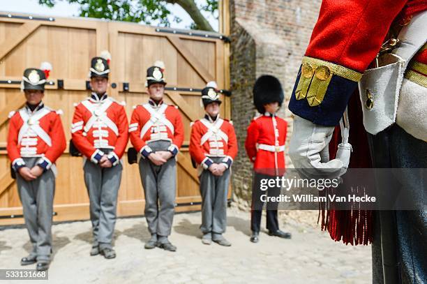 - Bicentenaire de la bataille de Waterloo: la Princesse Astrid assiste à l'inauguration de la Ferme d'Hougoumont en présence du Prince de Galles et...