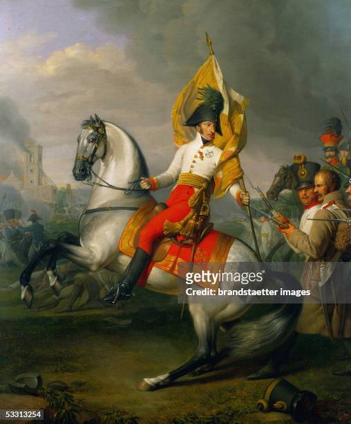 Archduke Karl , victor of the battle of Aspern against Emperor Napoleon I, brother of Emperor Franz I . [Erzherzog Karl , Sieger der Schlacht von...
