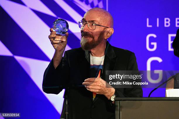 Physicist Kip Thorne accepts his Genius Award onstage at the Liberty Science Center's Genius Gala 5.0 on May 20, 2016 in Jersey City, New Jersey.