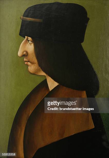 Charles VIII. Of France , King 1483, after the death of his father, Louis XI. Married to Anne de Bretagne. 16th century copy from a lost original....