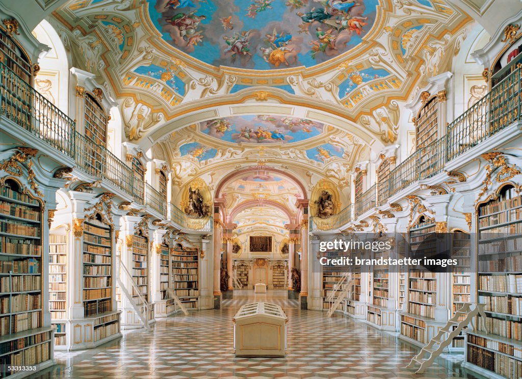 Large ceremonial room of the monastery library