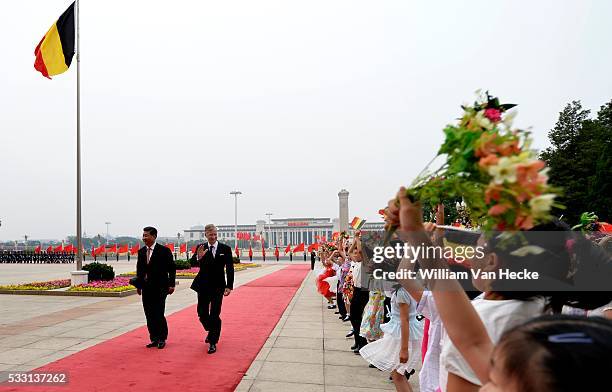 - Visite d'Etat du Roi Philippe et de la Reine Mathilde en République Populaire de Chine - Staatsbezoek van Koning Filip en Koningin Mathilde aan de...