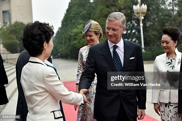 - Visite d'Etat du Roi Philippe et de la Reine Mathilde en République Populaire de Chine - Staatsbezoek van Koning Filip en Koningin Mathilde aan de...