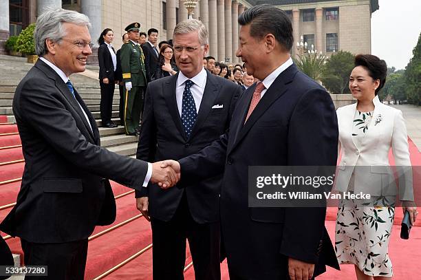 - Visite d'Etat du Roi Philippe et de la Reine Mathilde en République Populaire de Chine - Staatsbezoek van Koning Filip en Koningin Mathilde aan de...