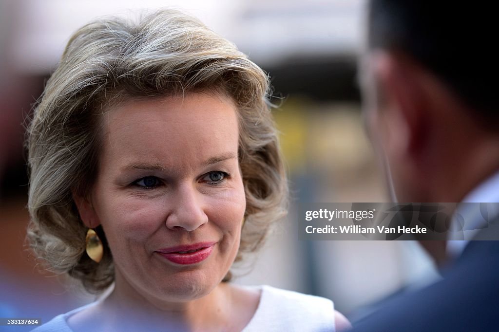 Queen Mathilde attends the award the Federal Prize for Poverty Reduction