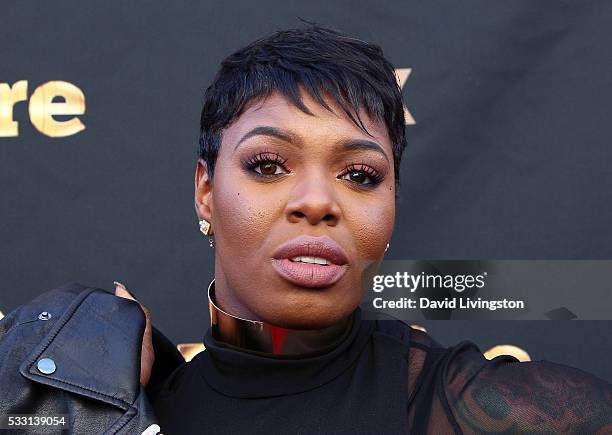 Actress Ta'Rhonda Jones attends the "Empire" FYC ATAS event at the Zanuck Theater at 20th Century Fox Lot on May 20, 2016 in Los Angeles, California.