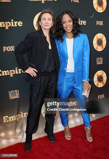 Executive producer Ilene Chaiken and actress Serayah McNeill attend the "Empire" FYC ATAS event at the Zanuck Theater at 20th Century Fox Lot on May...