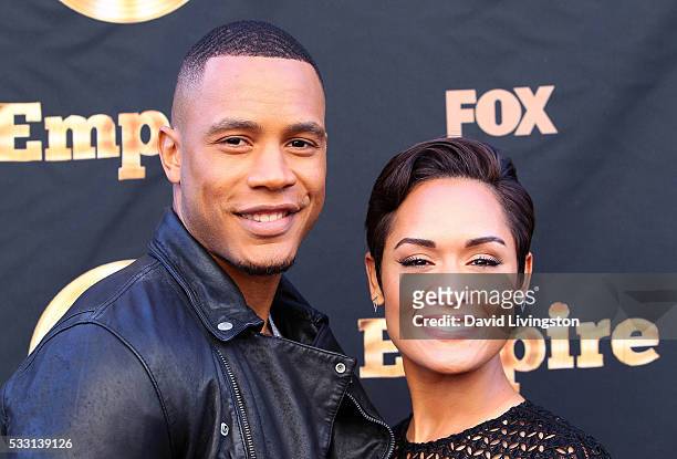 Actor Trai Byers and wife actress Grace Gealey attend the "Empire" FYC ATAS event at the Zanuck Theater at 20th Century Fox Lot on May 20, 2016 in...