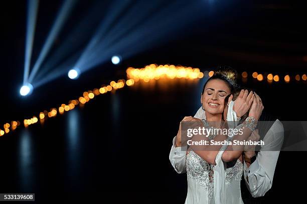 Julius Brink and Ekaterina Leonova perform on stage during the 10th show of the television competition 'Let's Dance' at Coloneum on May 20, 2016 in...