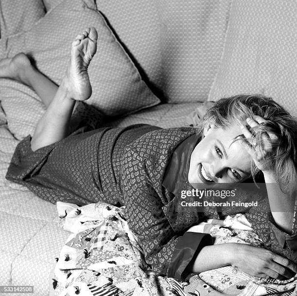 Deborah Feingold/Corbis via Getty Images) Belinda Carlisle of the band The Go Gos, at her home in Los Angeles