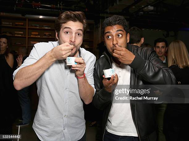 Actors Roberto Aguire and Ritesh Rajan attend the pARTy! - celebrating 25 years of P.S. ARTS on May 20, 2016 in Los Angeles, California.