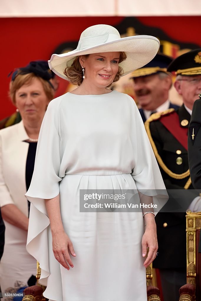 The Royal Family attends the military parade for National day