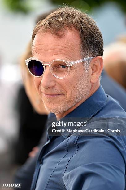 Charles Berling attends the "Elle" Photocall during the 69th annual Cannes Film Festival at the Palais des Festivals on May 21, 2016 in Cannes,...