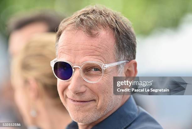 Charles Berling attends the "Elle" Photocall during the 69th annual Cannes Film Festival at the Palais des Festivals on May 21, 2016 in Cannes,...