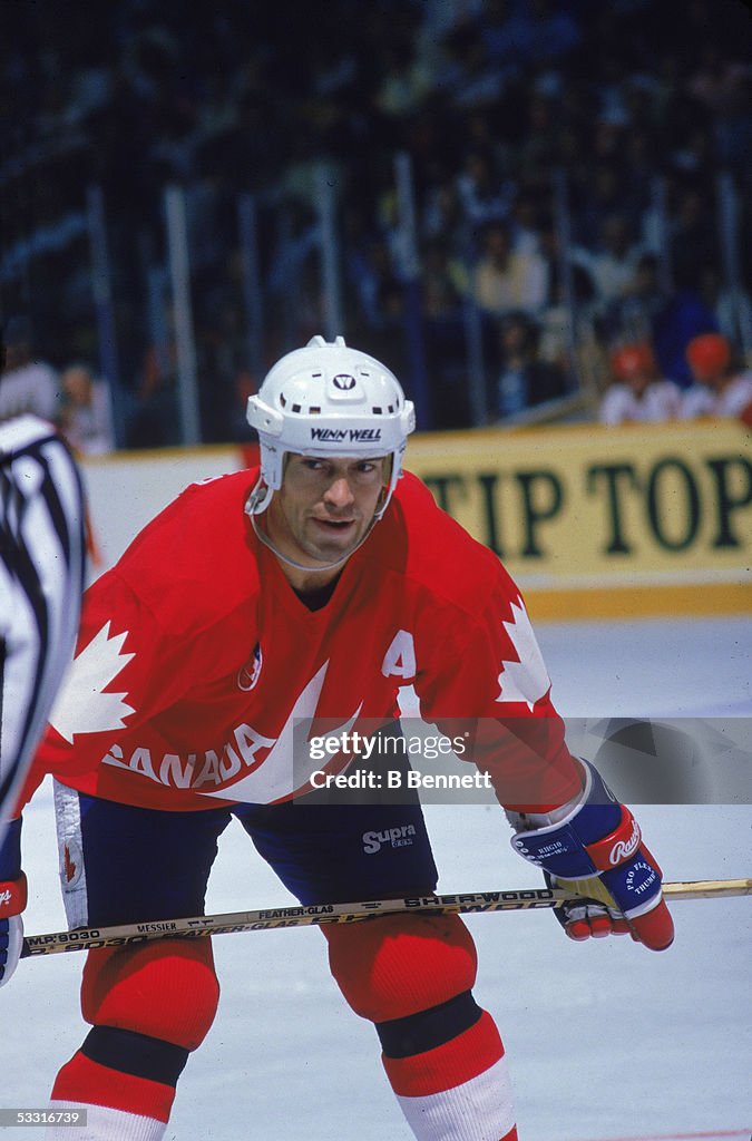 Alex Messier Canadian professional hockey player Mark Messier, center for Team ...
