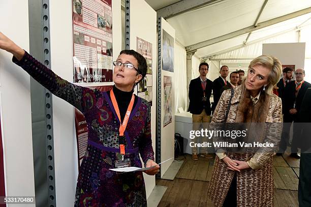 - La Princesse Astrid assiste à des démonstrations de diverses nouvelles techniques de déminage des mines antipersonnel, des armes à sous-munitions...