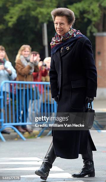 Brussels 12 / 10 / 2015 La Princesse Astrid assiste, en compagnie de la Princesse Anne de Grande-Bretagne aux cérémonies de commémoration du...