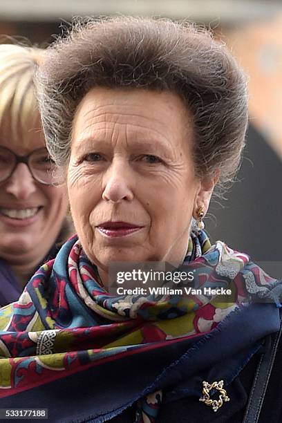 Brussels 12 / 10 / 2015 La Princesse Astrid assiste, en compagnie de la Princesse Anne de Grande-Bretagne aux cérémonies de commémoration du...