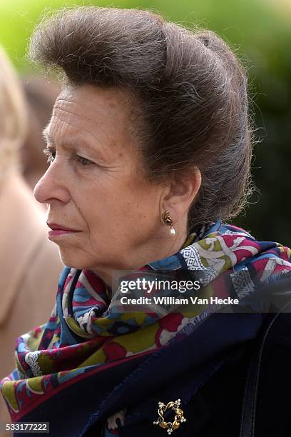 Brussels 12 / 10 / 2015 La Princesse Astrid assiste, en compagnie de la Princesse Anne de Grande-Bretagne aux cérémonies de commémoration du...