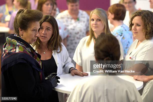 Brussels 12 / 10 / 2015 Commémoration du centenaire de la mort de l'infirmière britannique Edith Cavell : la Princesse Anne de Grande-Bretagne visite...