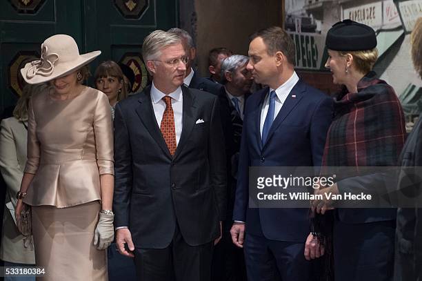 - Visite d'Etat du Roi Philippe et de la Reine Mathilde a la Republique de Pologne - Staatsbezoek van Koning Filip en Koningin Mathilde aan de...