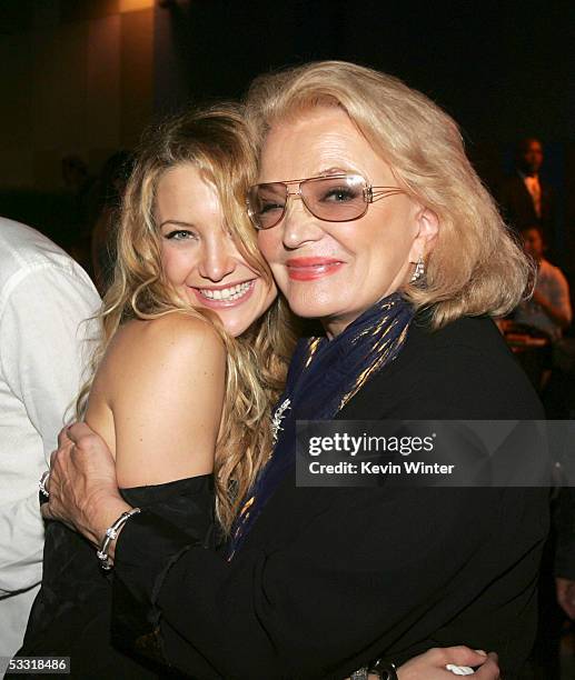 Actors Kate Hudson and Gena Rowlands talk at the afterparty for the premiere of Universal Picture's "The Skeleton Key" at the Universal Studio Tour...