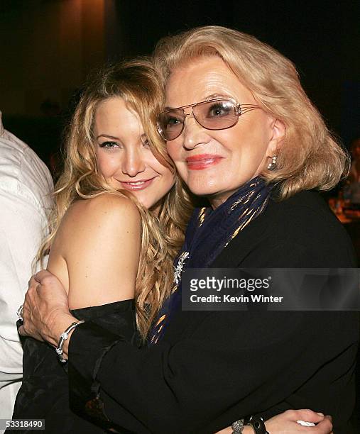 Actors Kate Hudson and Gena Rowlands talk at the afterparty for the premiere of Universal Picture's "The Skeleton Key" at the Universal Studio Tour...