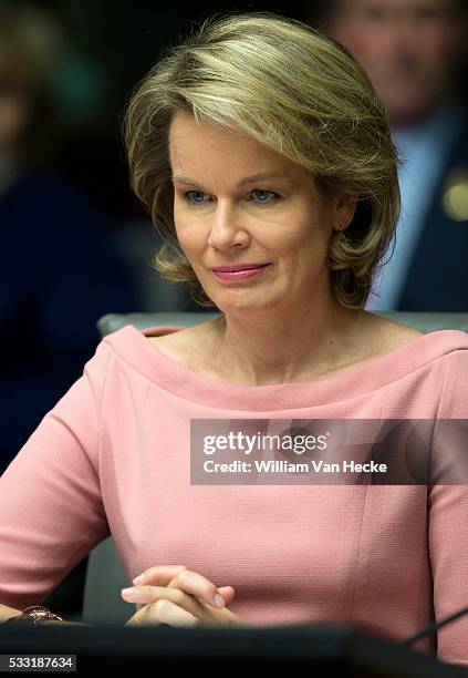 - Le Roi Philippe et la Reine Mathilde assistent à l'ouverture de la Conférence "La Belgique dans les Nations Unies: bâtir le consensus, agir pour la...