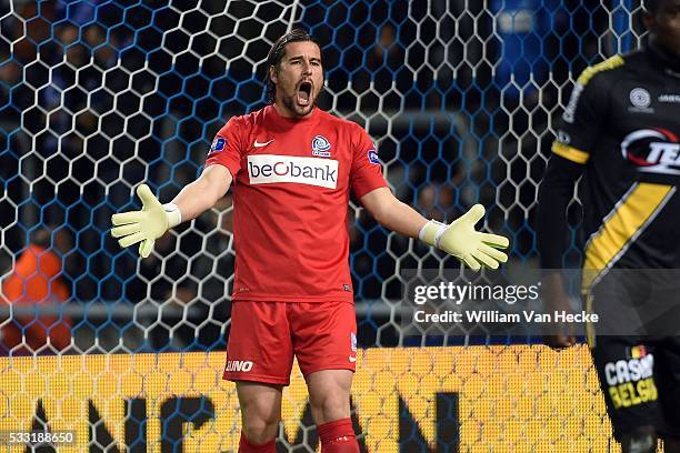 Koteles Laszlo goalkeeper of Krc Genk during the Jupiler Pro League match between KRC Genk and Sporting Club Lokeren Oost-Vlaanderen in Genk, Belgium.