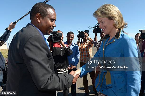 - Mission en Éthiopie de la Reine Mathilde, Présidente d'honneur d'UNICEF Belgique - Zending in Ethiopia van Koningin Mathilde in het kader van haar...