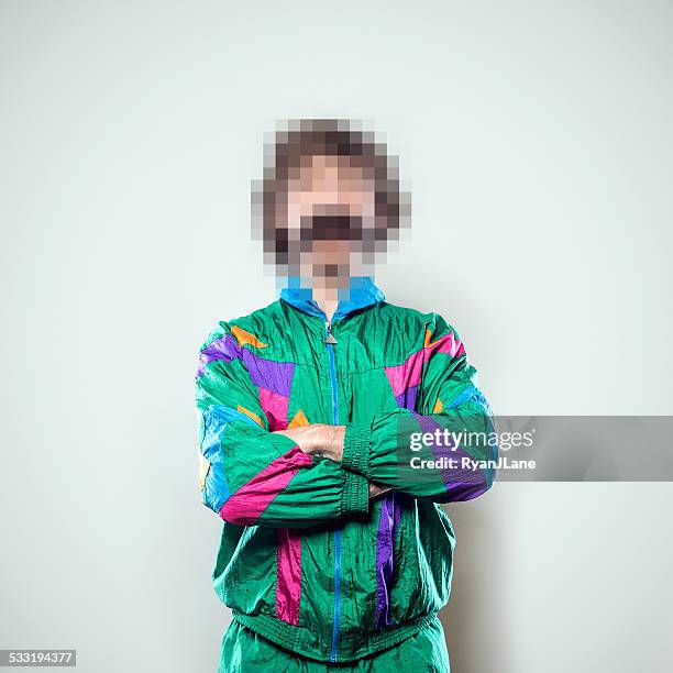 pixel people series - tracksuit stock pictures, royalty-free photos & images