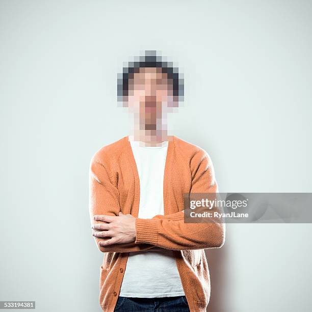pixel people series - pixelated face stock pictures, royalty-free photos & images
