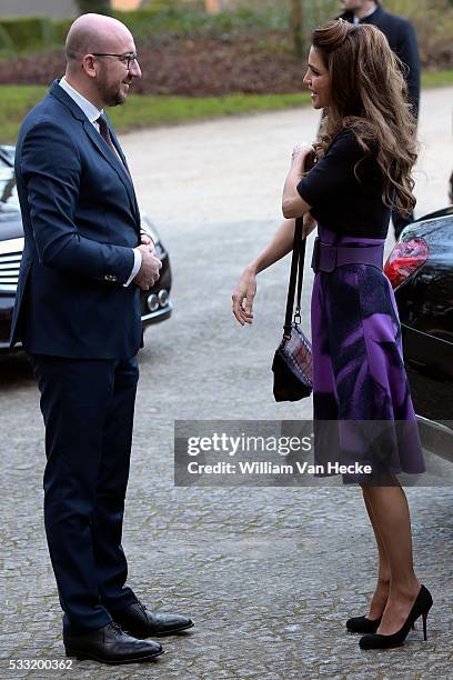 - Le Premier ministre Charles Michel rencontre la Reine Rania de Jordanie dans le cadre d'une visite de travail au sujet de la crise des réfugiés...