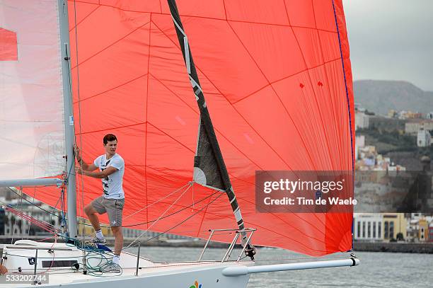 Team Saxo Bank Tinkoff / Team building camp 2013 Nicholas ROCHE Sailing Voile Zeilen Boat Bateau Boot / Gran Canaria - Anfi Group / Team Building...