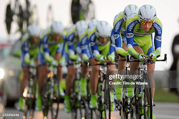 93th Giro d'Italia 2010 / Stage 4 Team Liquigas-Doimo / Ivan Basso / Vincenzo Nibali / Valerio Agnoli / Maciej Bodnar / Tiziano Dall'antonia / Robert...