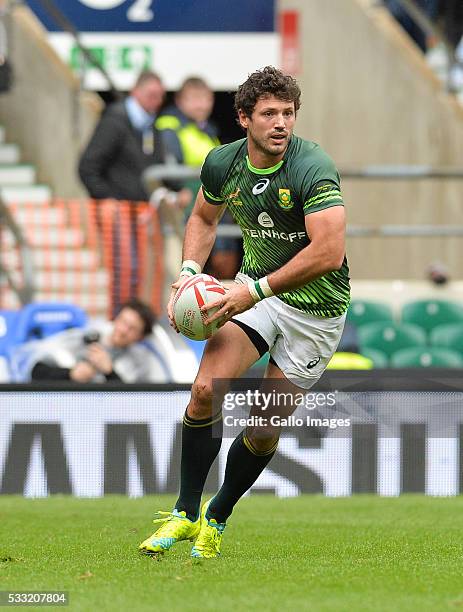 Ryan Kankowski of South Africa during the match between South Africa and Samoa on day 1 of the HSBC World Rugby Sevens Series London at Twickenham...