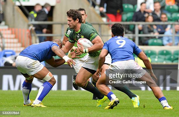 Ryan Kankowski of South Africa during the match between South Africa and Samoa on day 1 of the HSBC World Rugby Sevens Series London at Twickenham...