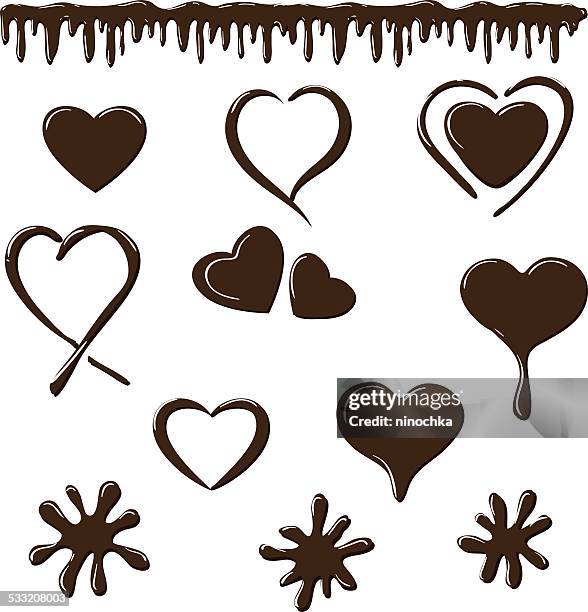 ilustrações, clipart, desenhos animados e ícones de valentine de gotejamento - barra de chocolate