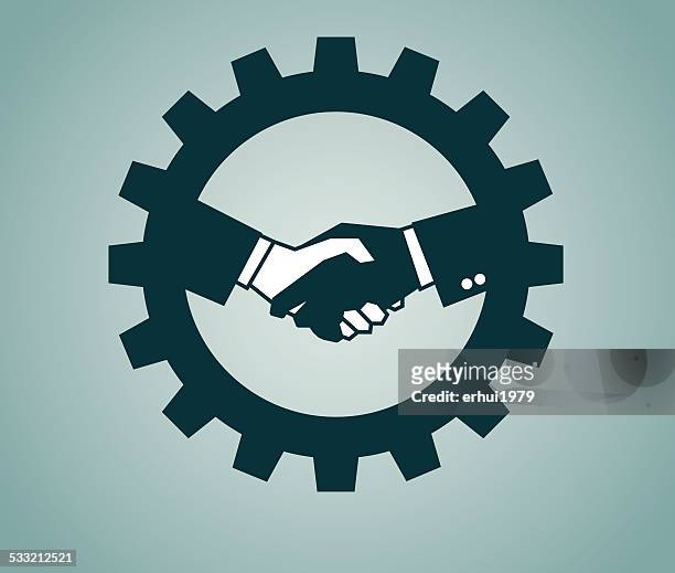 handshake - partnership logo stock illustrations