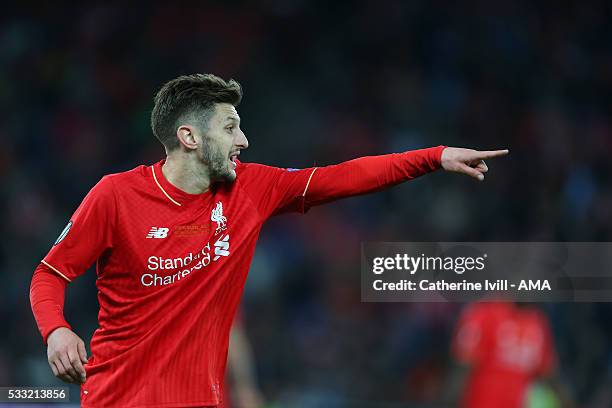 Adam Lallana of Liverpool during the UEFA Europa League Final match between Liverpool and Sevilla at St. Jakob-Park on May 18, 2016 in Basel,...