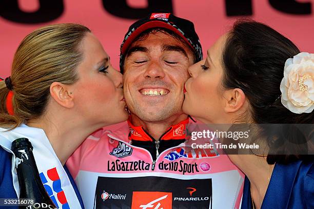 93th Giro d'Italia 2010 / Stage 15 Podium / David DURAN ARROYO Pink Jersey / Celebration Joie Vreugde / Mestre - Monte Zoncolan / Tour of Italy /...