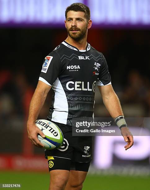 Willie le Roux of the Cell C Sharks during the round 13 Super Rugby match between Cell C Sharks and Southern Kings at Growthpoint Kings Park on May...