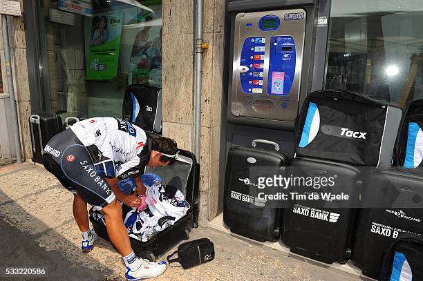 100th Giro d'Italia 2009 / Stage 21 Illustration Illustratie / Team Saxo Bank Suitcases Coffres Koffers / Durex Condoms Condoms / Richie PORTE / Roma...