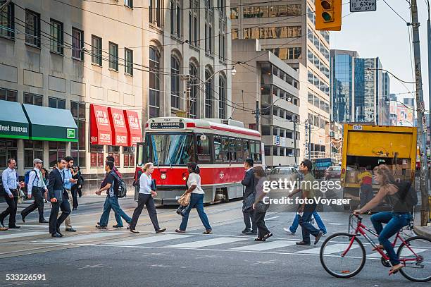 Walking In Toronto People Walking Downtown Toronto Photos and Premium High Res Pictures ...