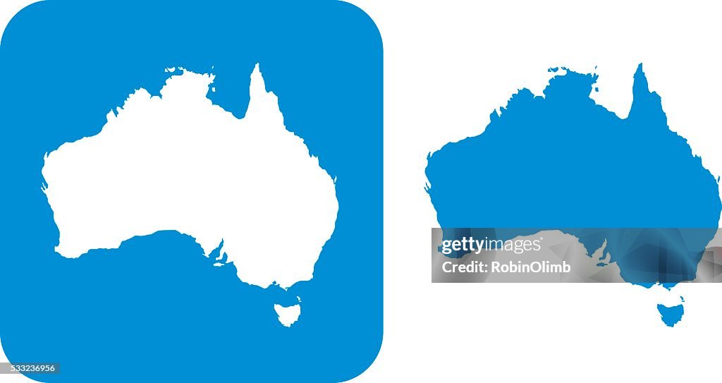Blue Australia Icon