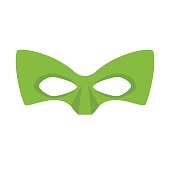 Super hero green mask
