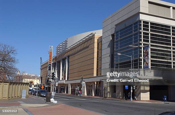 General view of the exterior of the MCI center is seen during the day on February 23, 2002 at the MCI Center in Washington DC. NOTE TO USER: User...